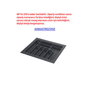Plastik Kaşıklık 60 Cm - Antrasit Endüstriyel + Poşet