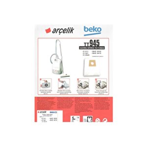 Bks 9535 Süpürge Modeli 5 Adet Toz Torbası Tt945