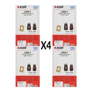 Eticaretarena 4 Paket 20 Adet Arçelik Trb 6984 Süpürge Modeli Toz Torbası Trb6984