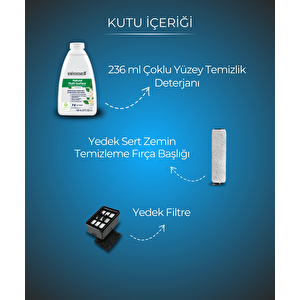 Crosswave Hf3 Cordless Pro Yüksek Vakumlu Kablosuz Sert Zemin Süpürme Ve Silme Makinesi