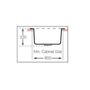 Evye Valente N-100 Croma Granit S305g Sifonlu