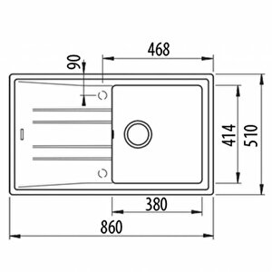 Stone 50 B-tg 1 Gözlü Metali̇k Grey Tezgah Üstü Evi̇ye