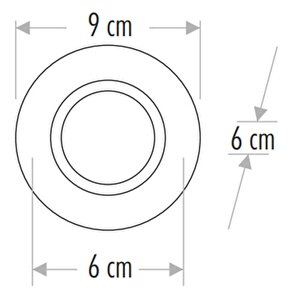 Zambak Dekoratif Cam Spot Yuvarlak Cat Ct-6646