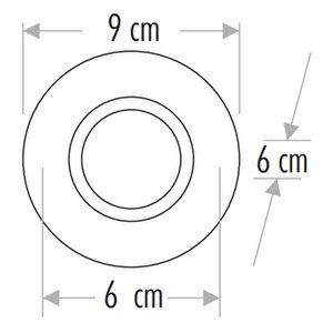 Karanfil Dekoratif Cam Spot Yuvarlak Cat Ct-6595