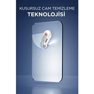 Torima S8 Beyaz Su Püskürtmeli Uzaktan Kumandalı Mobil Ap Control Cam Temizleme Robotu