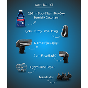 Spotclean Hydrosteam Pro Buharlı Farklı Yüzeylerde Kullanıma Uygun Halı – Koltuk Yıkama Ve Leke Çıkarma Makinesi