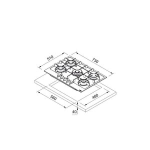 Ocak Maris Fhma 755 4g Dc Xs Inox