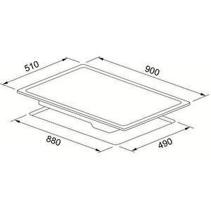 Frsm 905 C Tod Bbk 90 Cm Siyah Cam Elektrikli Ocak