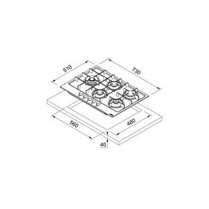 Ocak Fhma 755 4g Dcl Mb C Matt Black