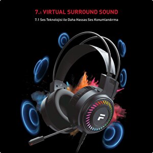 7.1 Virtual Surround Rgb Profesyonel Oyuncu Kulaklığı (fc8100b)