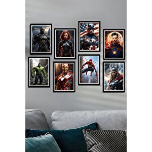 Avengers Takımı Tablo Seti - 8 Parçalık Koleksiyon