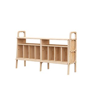 Welle Masif Ahşap, Konsol Ve Raf Sistemi, 140x90, Natural Renk, Cpt4693-140 Natural