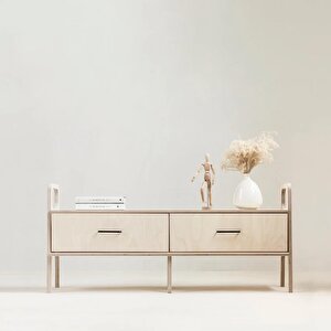 Cadre Masif Ahşap, Dolap Ve Konsol, 140x60, Natural Renk, Cpt4706-140