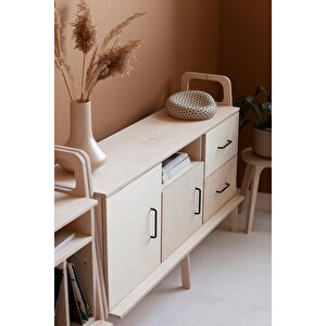 Vetta, Masif Ahşap, Dolap Ve Konsol, 140x90, Natural Renk, Cpt4697-140