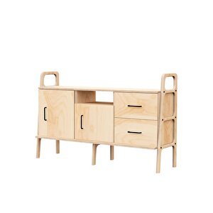 Vetta, Masif Ahşap, Dolap Ve Konsol, 140x90, Natural Renk, Cpt4697-140