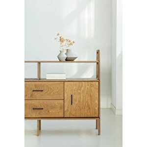 Riva Masif Ahşap, Dolap Ve Konsol, 170x115, Natural Renk, Cpt4696-170