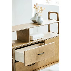 Riva Masif Ahşap, Dolap Ve Konsol, 170x115, Natural Renk, Cpt4696-170