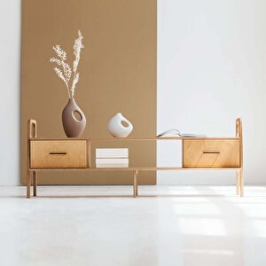 Madera Masif Ahşap, Dolap Ve Konsol, 170x65, Natural Renk, Cpt4714-170