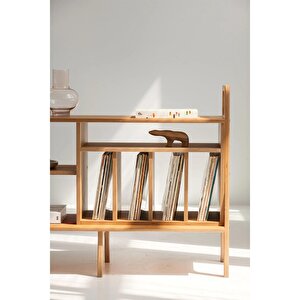 Legno Ahşap Kitaplık Ve Raf Ünitesi, 120x90, Tik Renk, Cpt4694-120