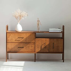 Holz Masif Ahşap, Dolap Ve Konsol, 140x90, Tik Renk, Cpt4681-140