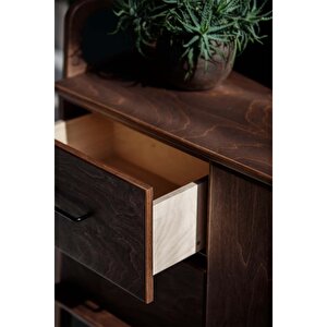 Holz Masif Ahşap, Dolap Ve Konsol, 140x90, Tik Renk, Cpt4681-140
