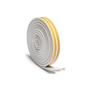 Kalın Kapı Pencere Izolasyon Bandı Fitili 2.80x2=5.60 Metre (beyaz)
