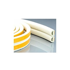 Kalın Kapı Pencere Izolasyon Bandı Fitili 2.80x2=5.60 Metre (beyaz)