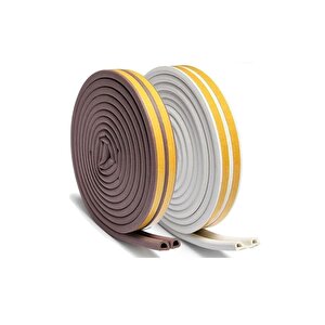 Wuvera Kalın Kapı Pencere Izolasyon Bandı Fitili 2.80x2=5.60 Metre (beyaz)