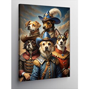 Kanvas Tablo Köpek Takımı