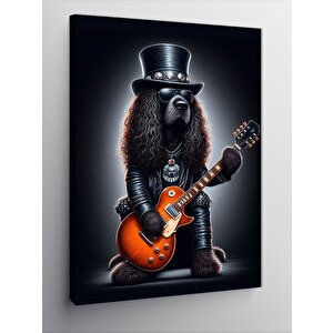 Kanvas Tablo Gitar Çalan Köpek 70x100 cm