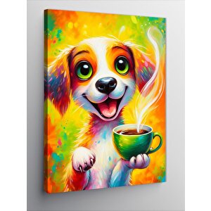 Kanvas Tablo Kahveli Köpek
