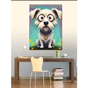 Kanvas Tablo Sevimli Köpek Portresi
