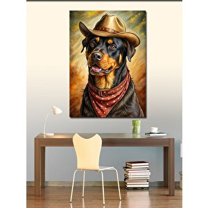 Kanvas Tablo Kovboy Köpek