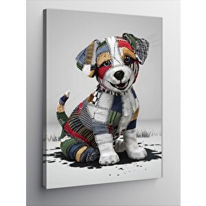 Kanvas Tablo Desenli Köpek 50x70 cm