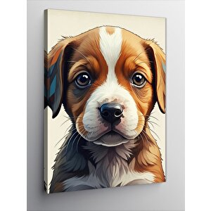 Kanvas Tablo Yavru Köpek Bakışı