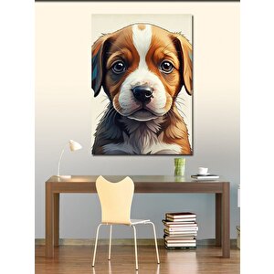Kanvas Tablo Yavru Köpek Bakışı
