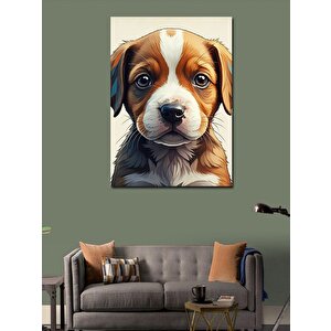 Kanvas Tablo Yavru Köpek Bakışı