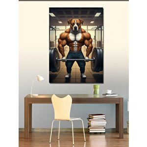 Kanvas Tablo Kaslı Köpek 70x100 cm