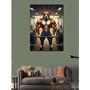 Kanvas Tablo Kaslı Köpek 70x100 cm