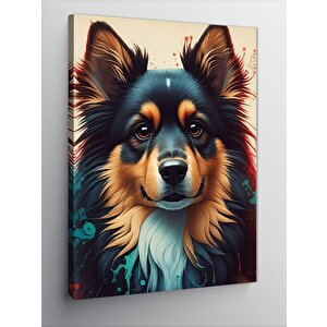 Kanvas Tablo Köpek Portresi 100x140 cm