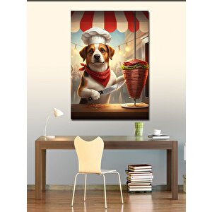 Kanvas Tablo Köpek Dönerci