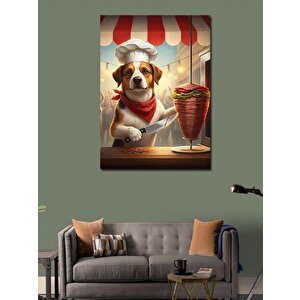 Kanvas Tablo Köpek Dönerci