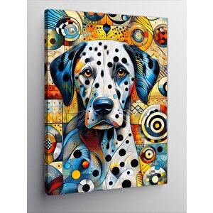 Kanvas Tablo Dalmaçyalı Desenli Köpek 70x100 cm