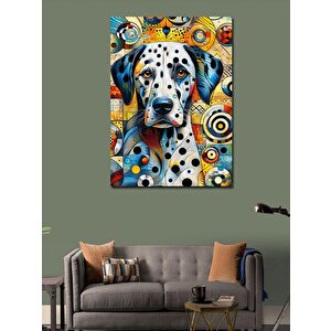 Kanvas Tablo Dalmaçyalı Desenli Köpek 70x100 cm