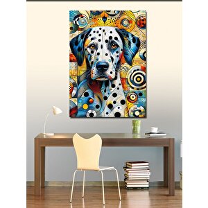 Kanvas Tablo Dalmaçyalı Desenli Köpek