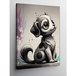 Kanvas Tablo Sevimli Köpek 70x100 cm