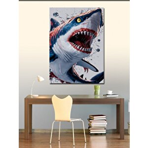 Kanvas Tablo Katil Köpek Balığı 70x100 cm