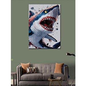 Kanvas Tablo Katil Köpek Balığı 50x70 cm
