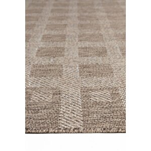 Eco Sisal Modern Kare Desenli Salon Mutfak Oturma Odası Bahçe Balkon Iç Ve Dış Mekan Halısı