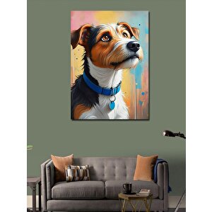 Kanvas Tablo Duygusal Köpek Portresi 70x100 cm